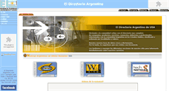 Desktop Screenshot of eldirectorioargentino.com