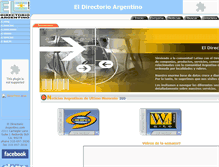 Tablet Screenshot of eldirectorioargentino.com
